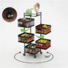 5 Layer Square Shape Kitchen Rack