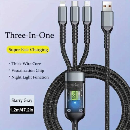 3-In-1 Super Fast Charging Cable