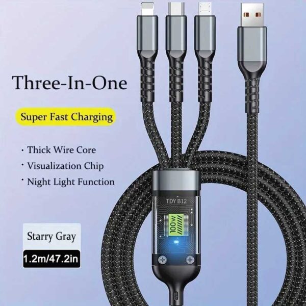 3-In-1 Super Fast Charging Cable