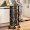 4 Layer Round Shape Kitchen Rack
