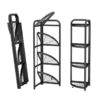 4 layer foldable corner shelves