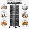 6 Layer Kitchen Storage Rack – Round Shape (360° Rotating)
