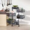 6 Layer Square Shape Kitchen Rack