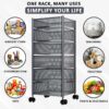 6 Layer Kitchen Storage Rack – Square Shape (360° Rotating)