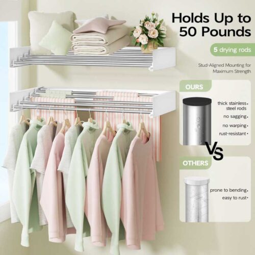 Foldable Laundry Drying Rack