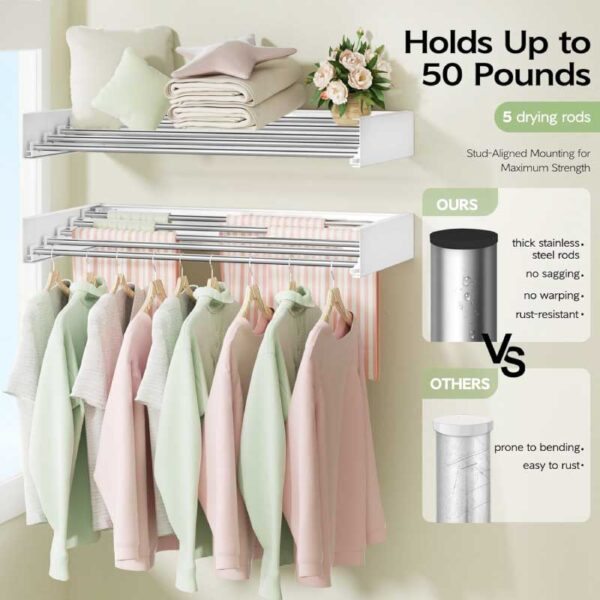 Foldable Laundry Drying Rack