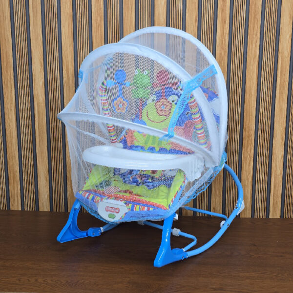 Ti Baby Rocker (মশারি+ডাইনিং) Blue বাচ্চাকে শান্ত রাখতে মিউজিক+খেলনা